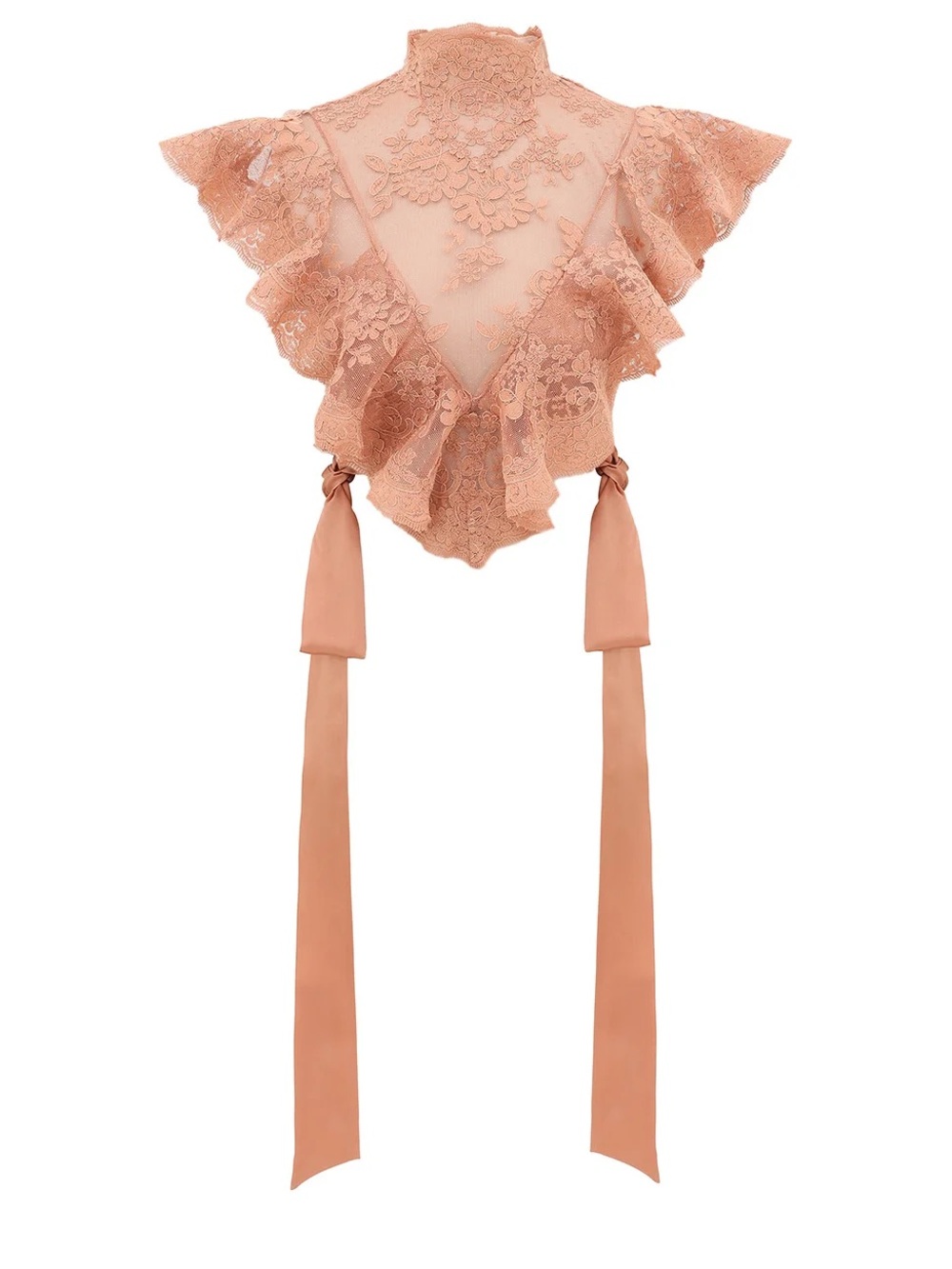 Luna Lace Ruffled Top - Picture 1 of 5